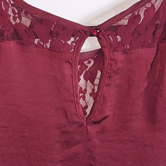 Glance Red Lace Blouse - Picture 5 of 6